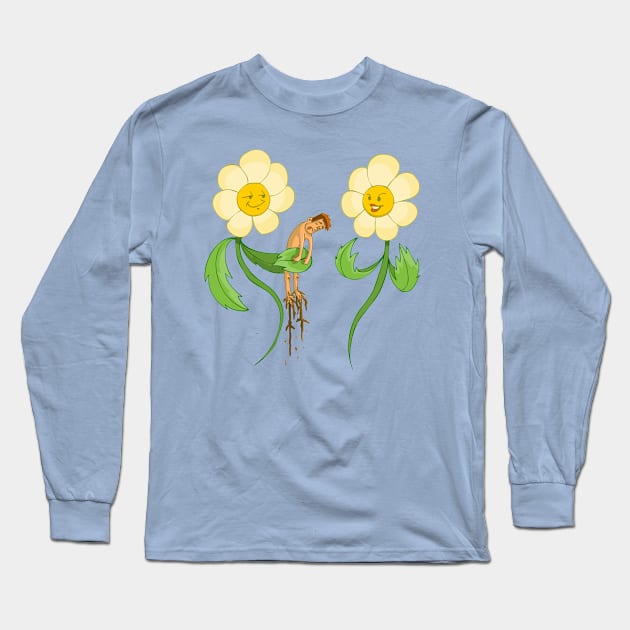 FLOWER LUV Long Sleeve T-Shirt by AnishaCreations